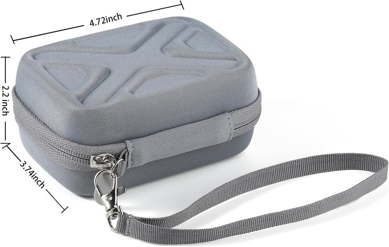 BLK8IGHT Digital Camera Case for AbergBest 21 Mega Pixels 2.7" LCD Rechargeable HD/Kodak Pixpro/Canon PowerShot ELPH 180/190/Sony DSCW800/DSCW830 Cameras, Travel Carrying Protective Case for Camera- Grey - Image 2